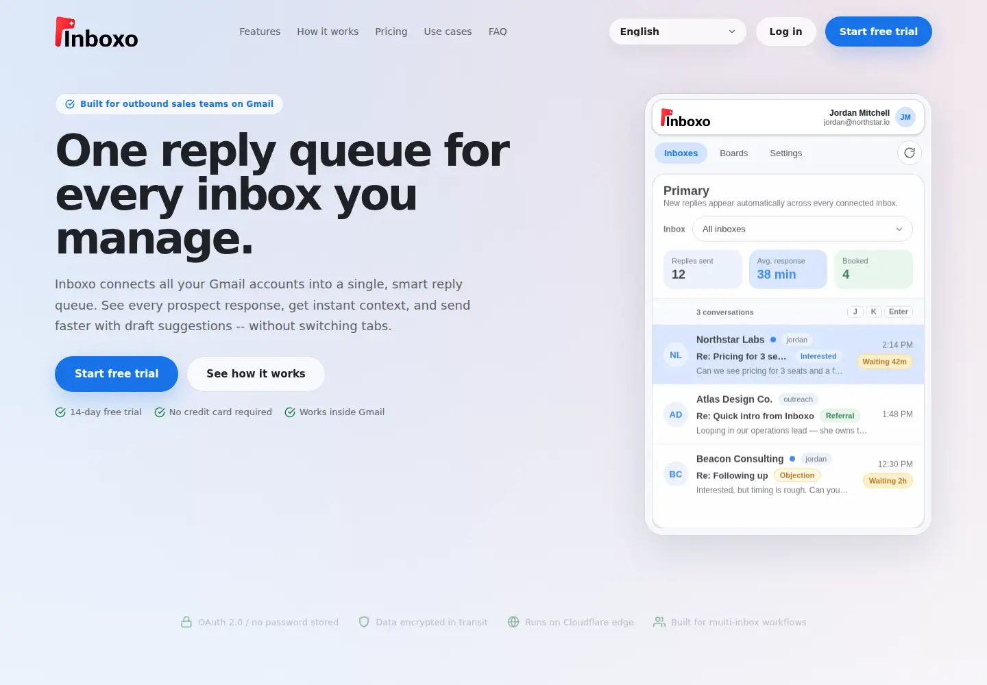 Screenshot of inboxo.app