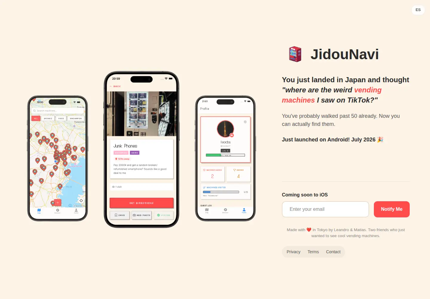 Screenshot of jidou-navi.app