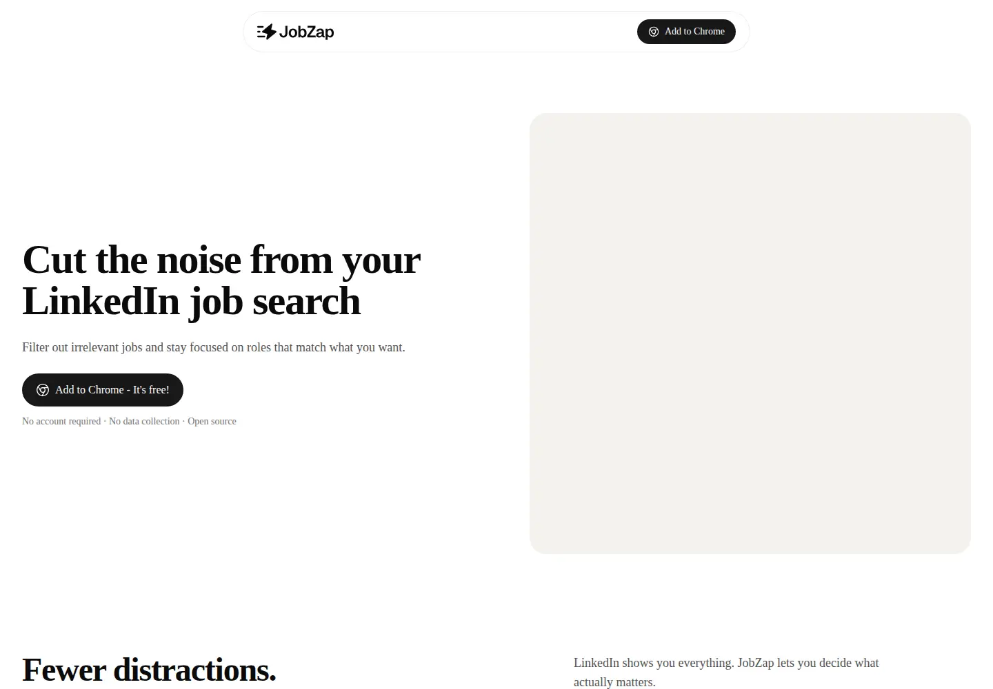 Screenshot of jobzap.app