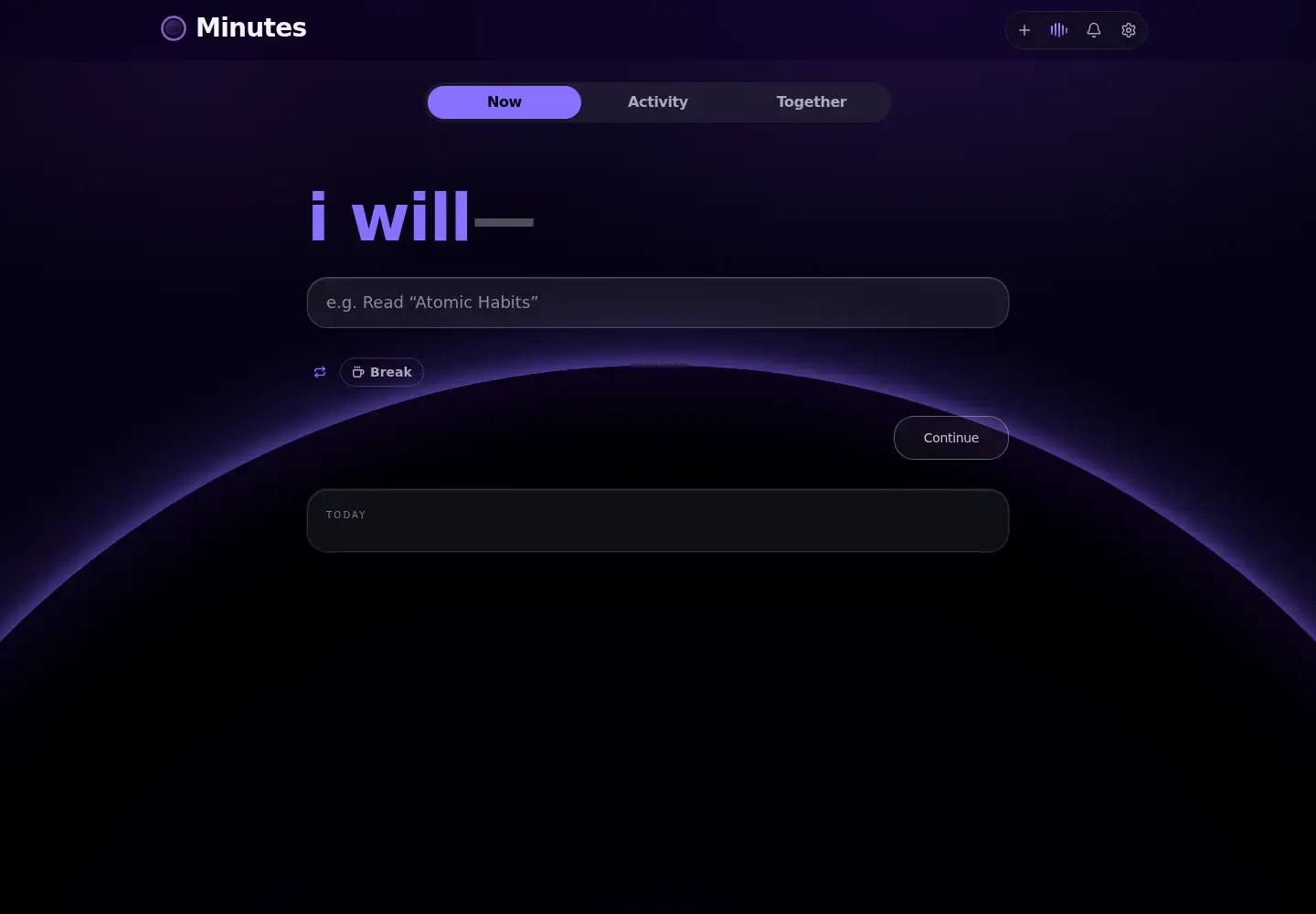 Screenshot of justminutes.app