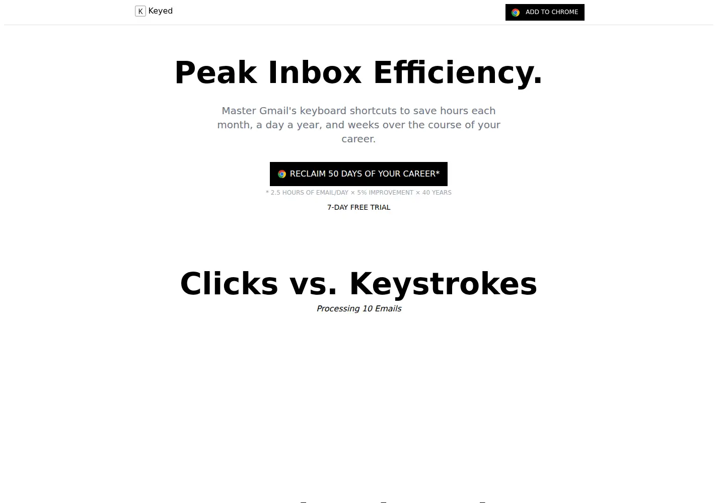 Captured homepage of keyed.app in the current scan