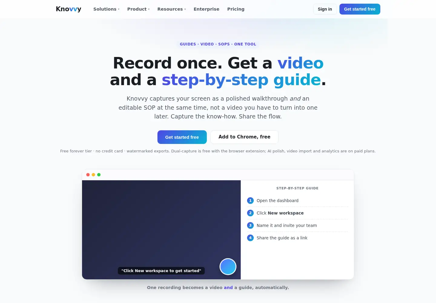 Screenshot of knovvy.app