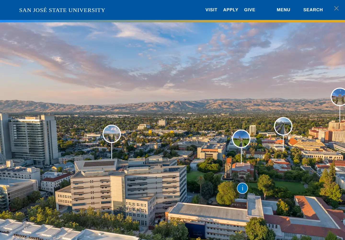 Screenshot of sjsu.edu
