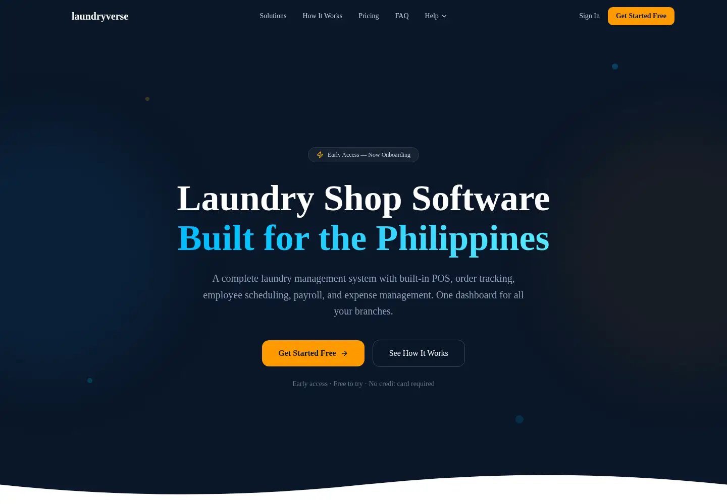 Captured homepage of laundryverse.app in the current scan