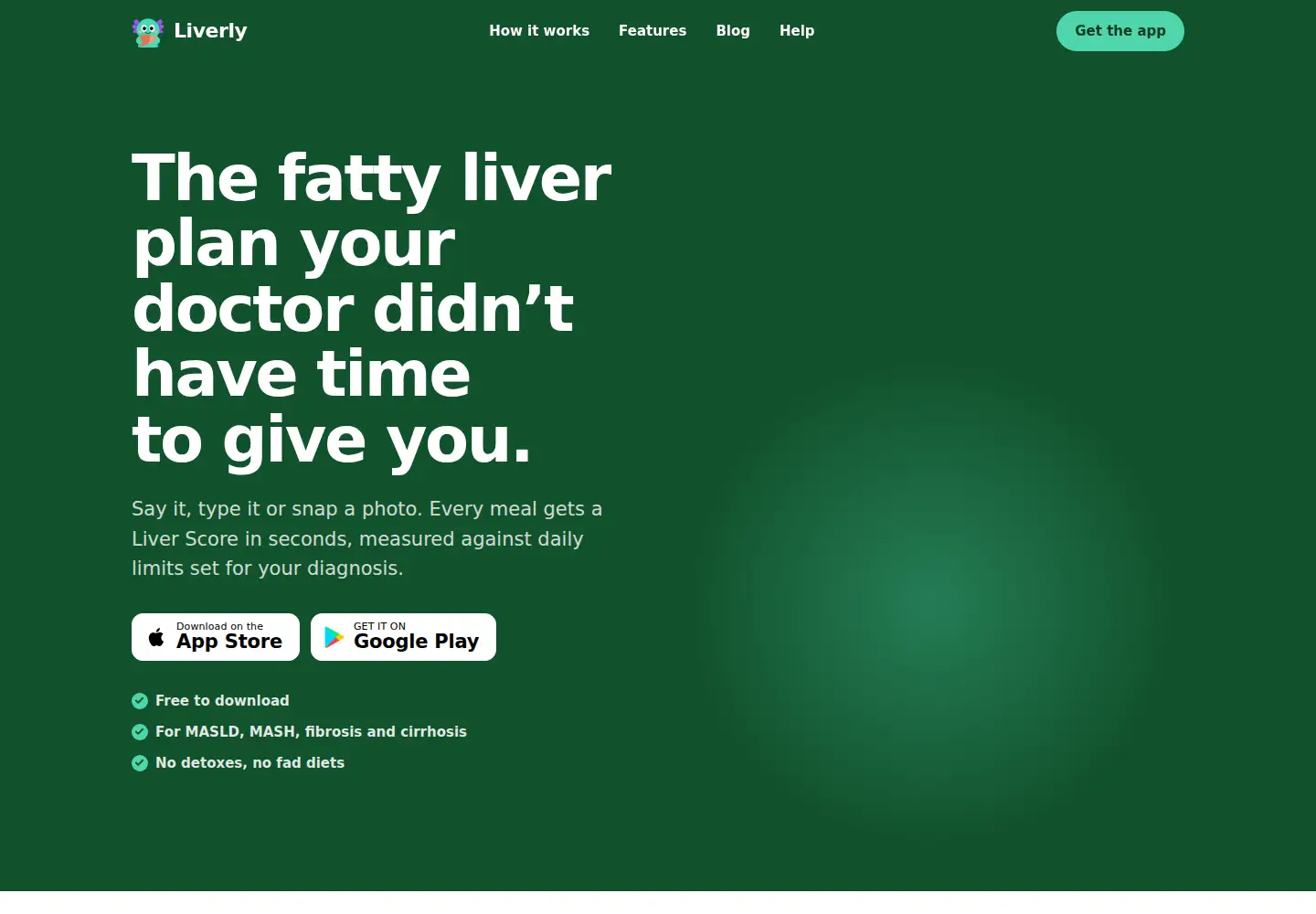 Captured homepage of liverly.app in the current scan