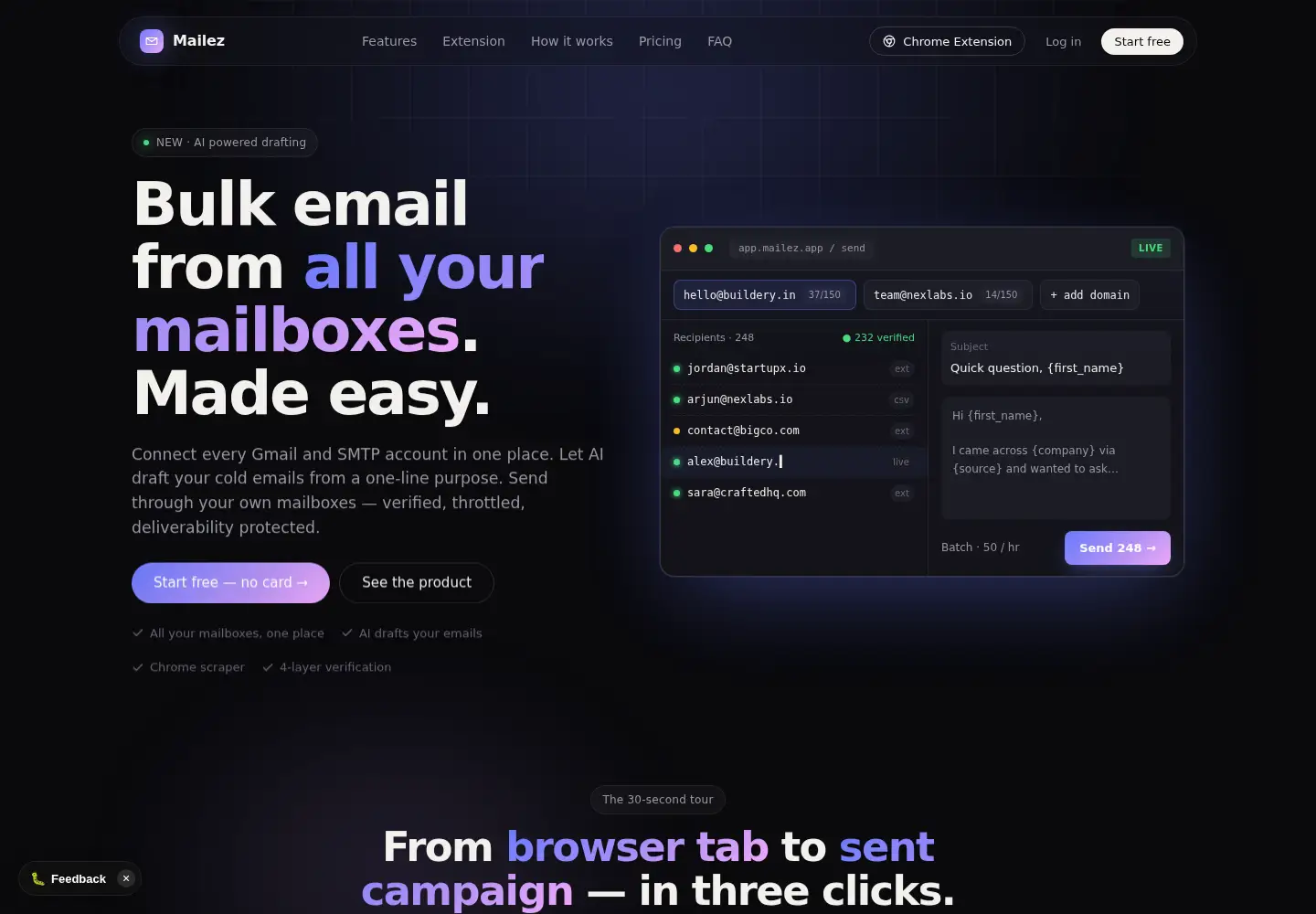 Screenshot of mailez.app