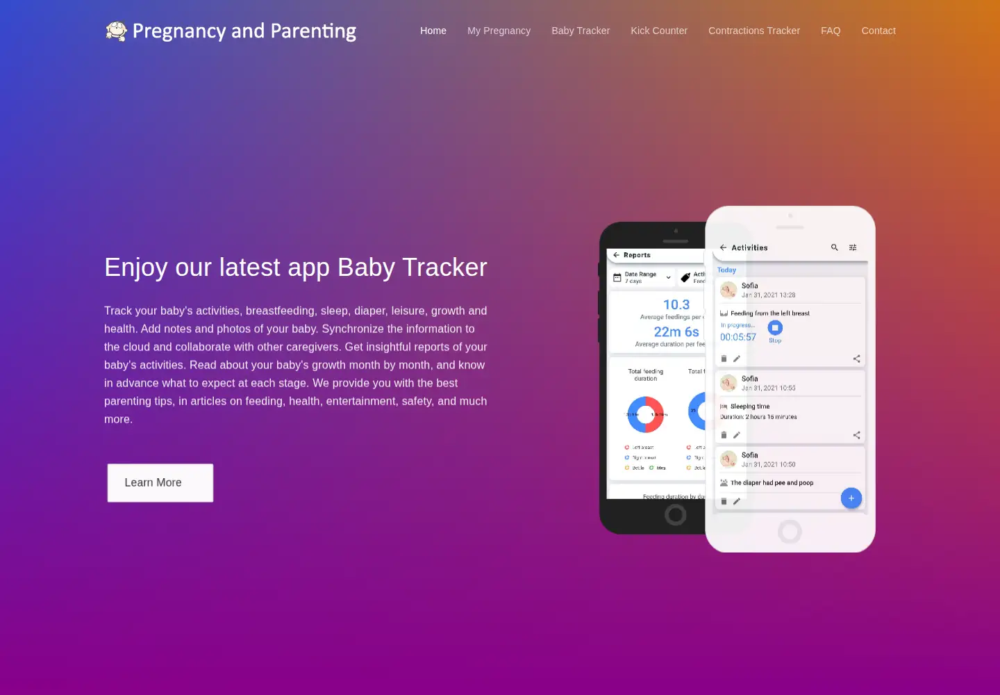 Screenshot of my-pregnancy.app