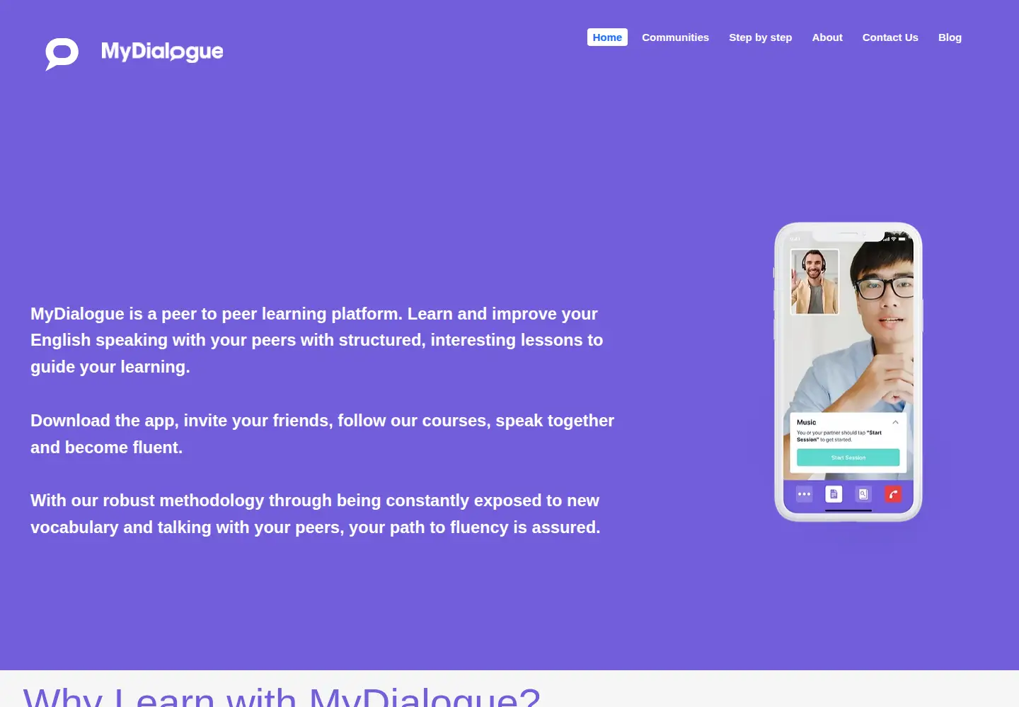 Screenshot of mydialogue.app