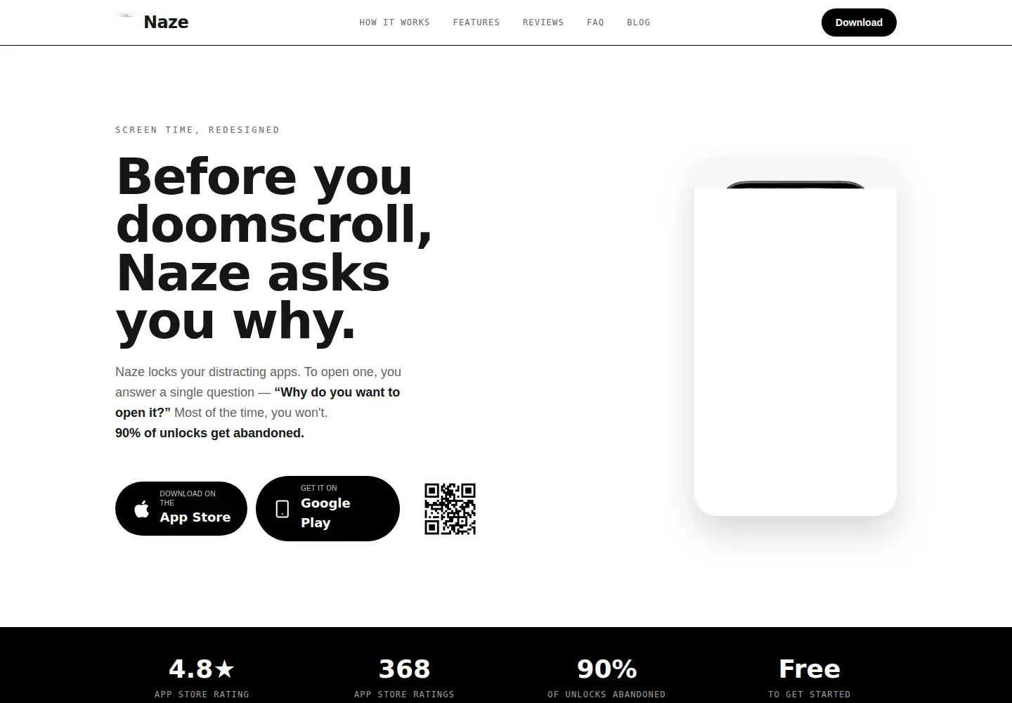 Screenshot of naze.app