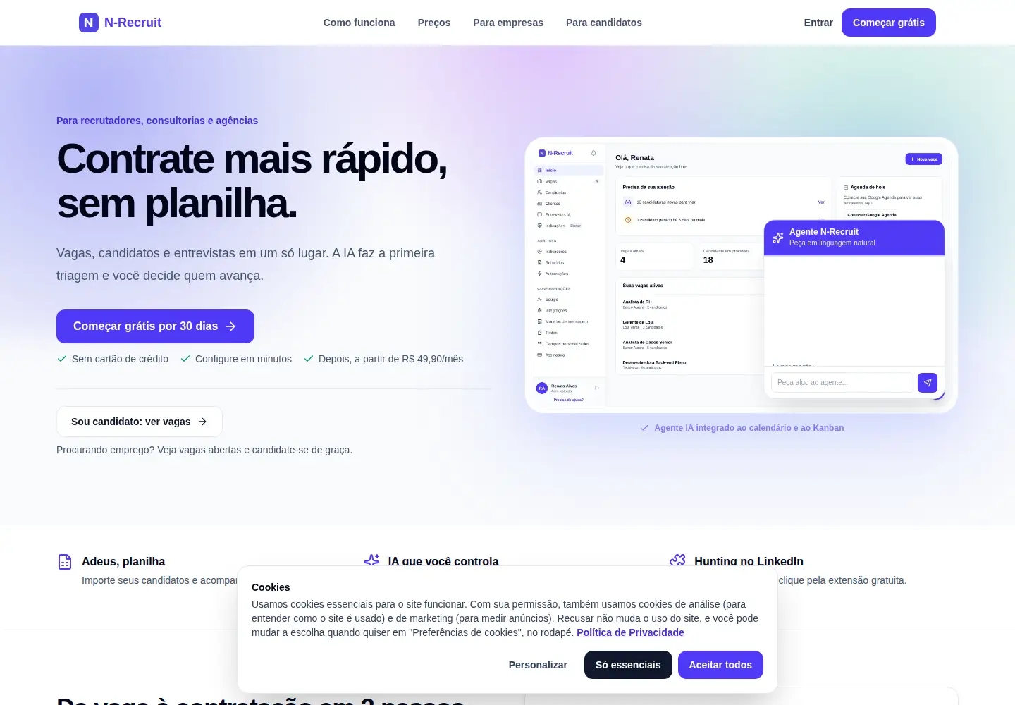 Screenshot of nrecruit.app