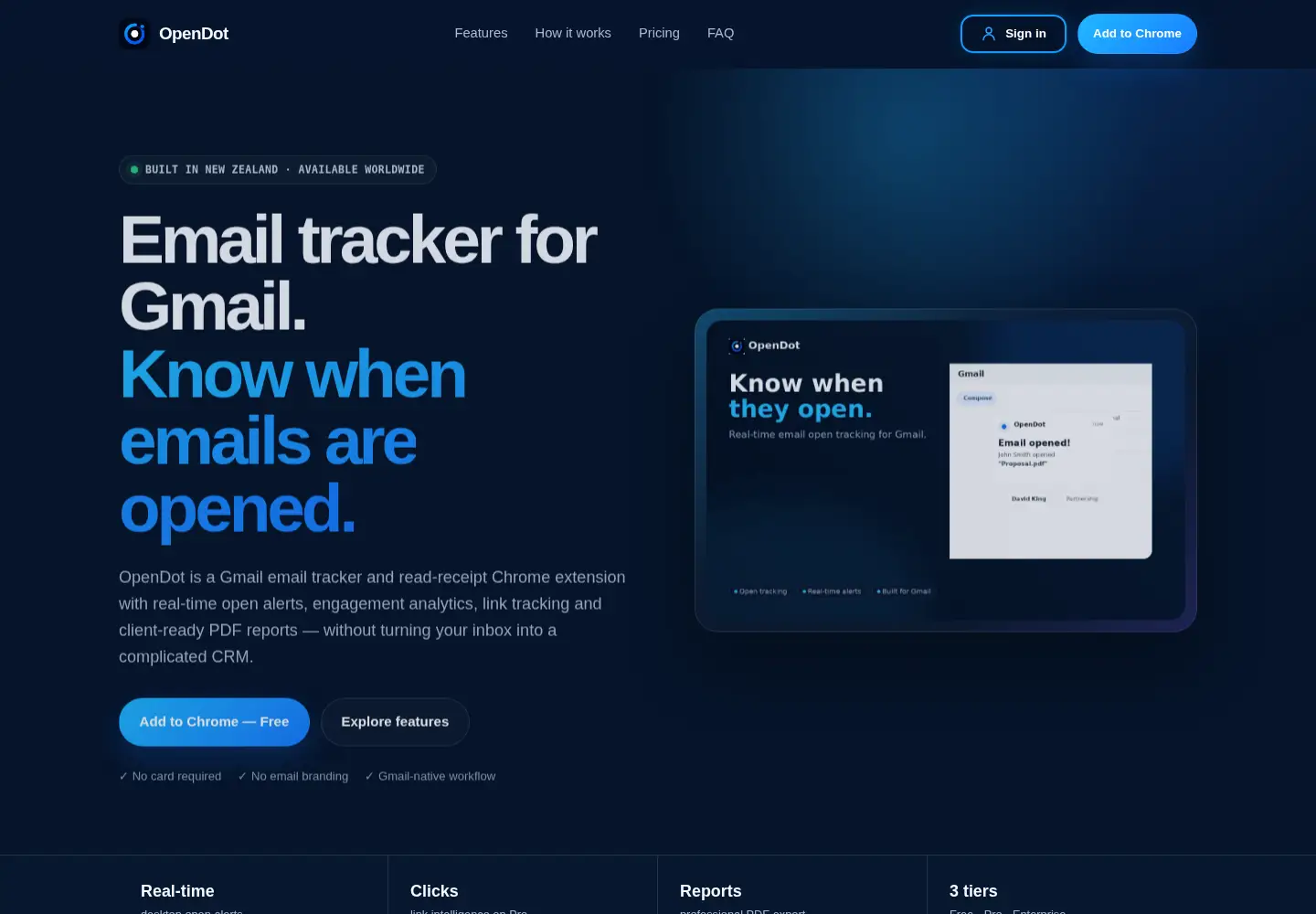 Screenshot of opendot.app