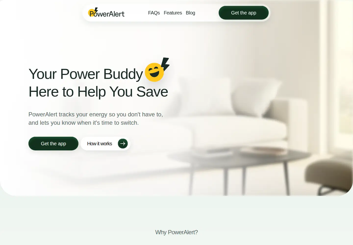 Screenshot of poweralert.app