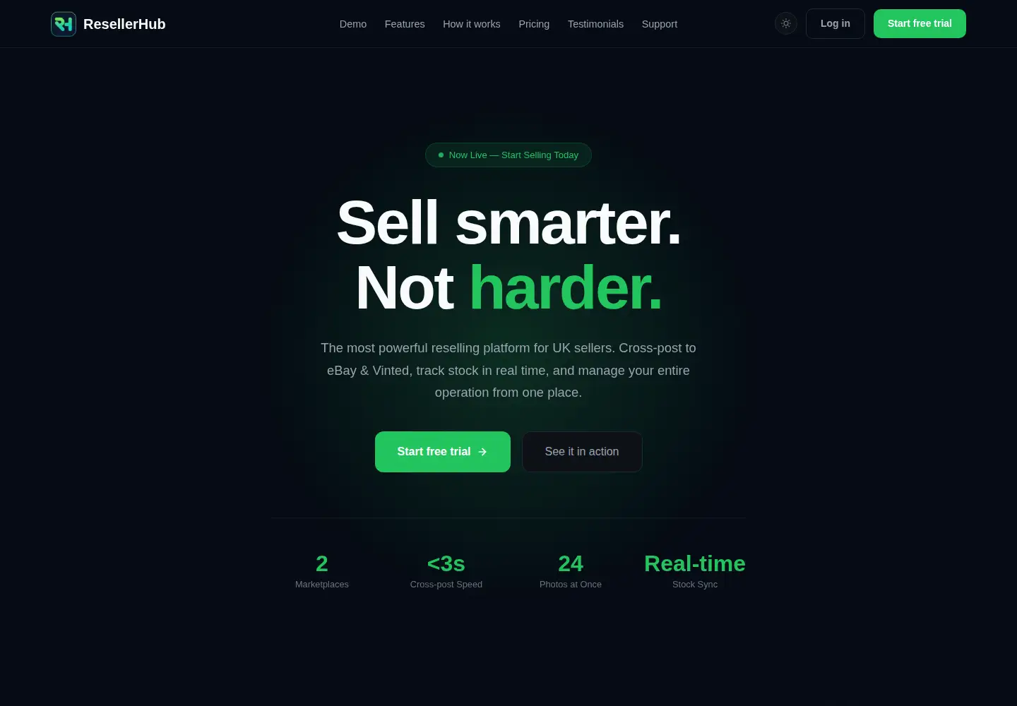 Screenshot of resellerhub.app