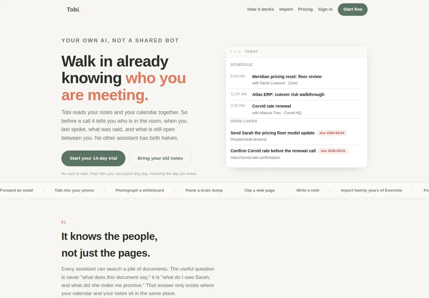 Screenshot of tobiai.app