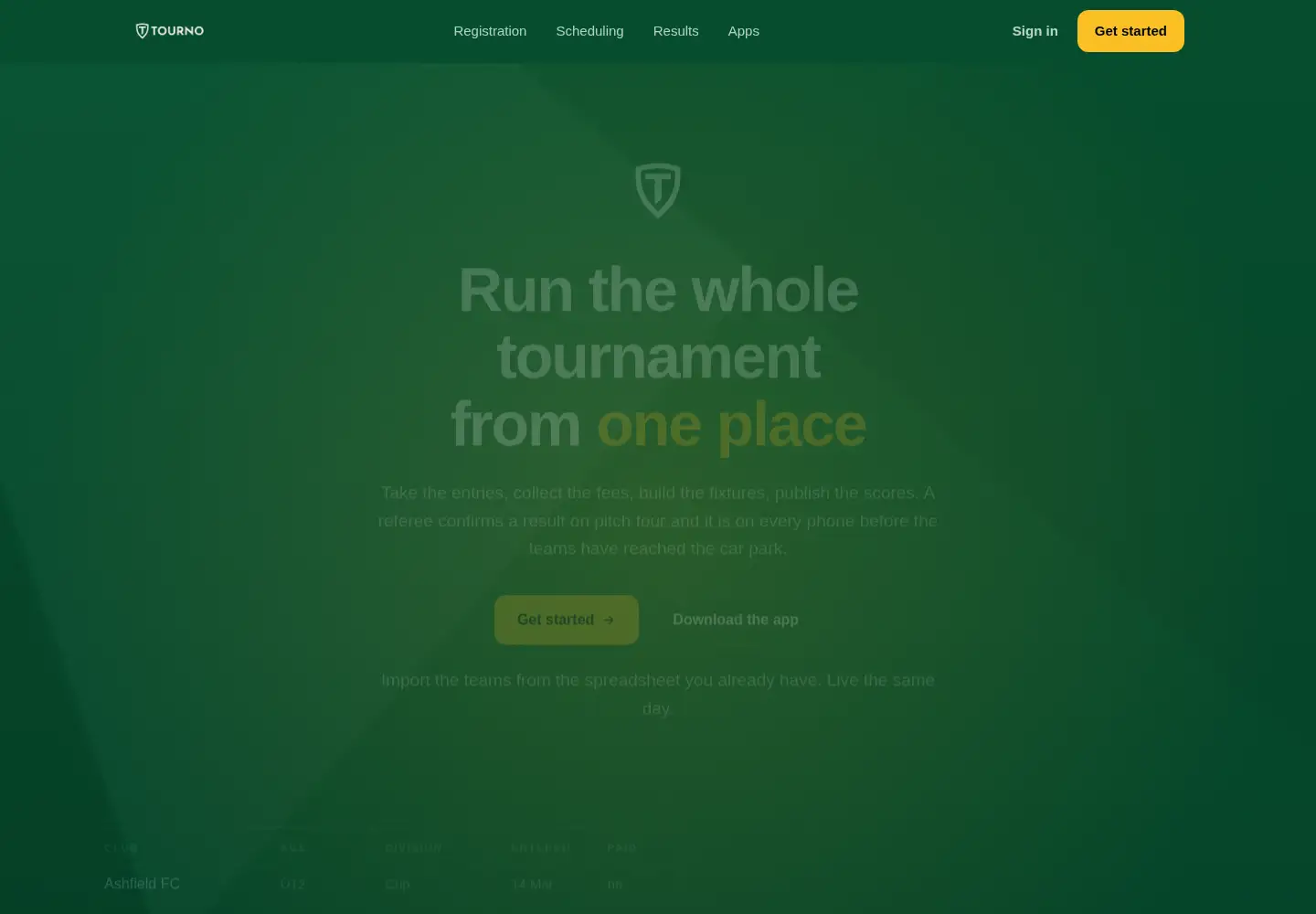 Screenshot of tourno.app