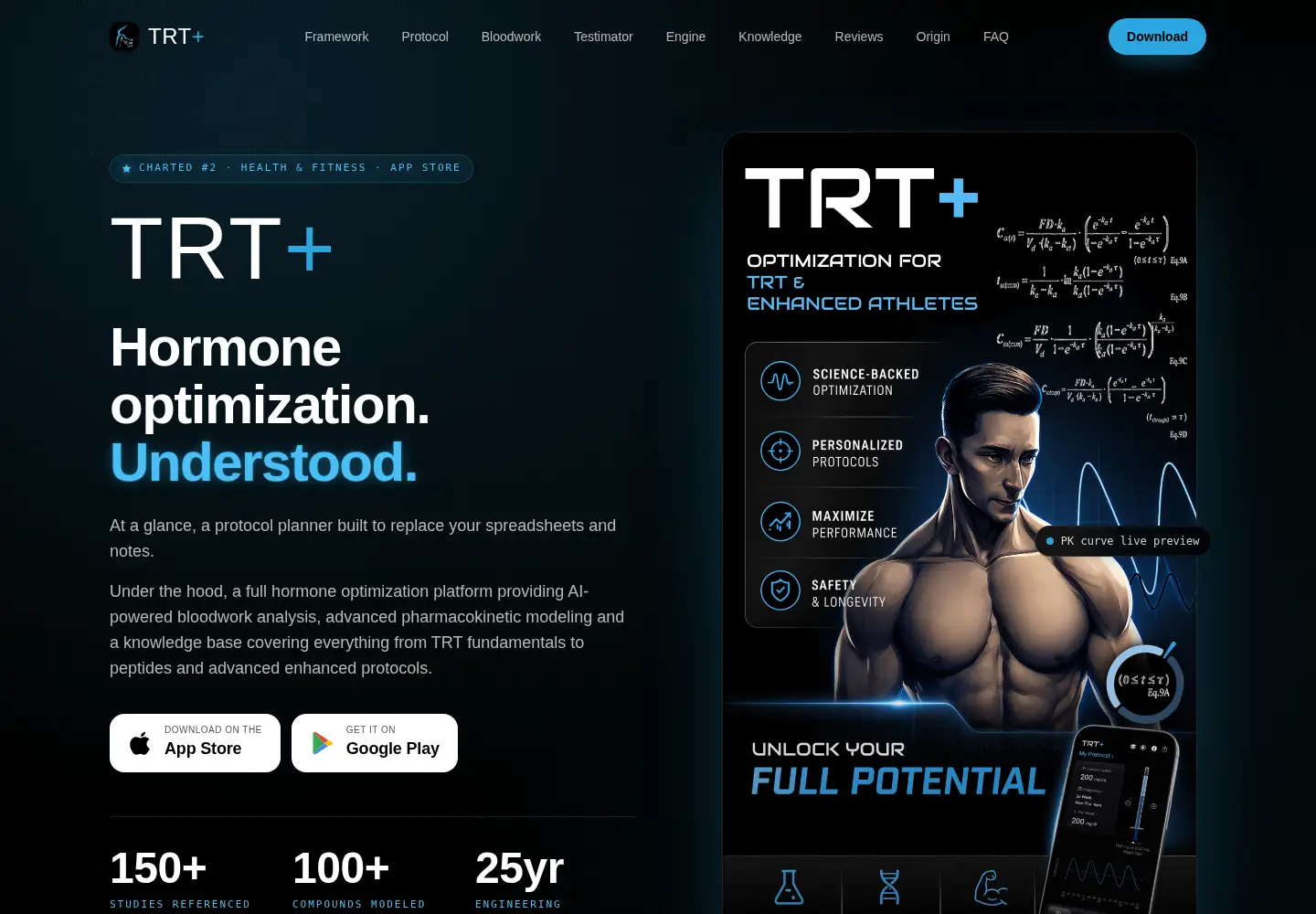 Screenshot of trtplus.app