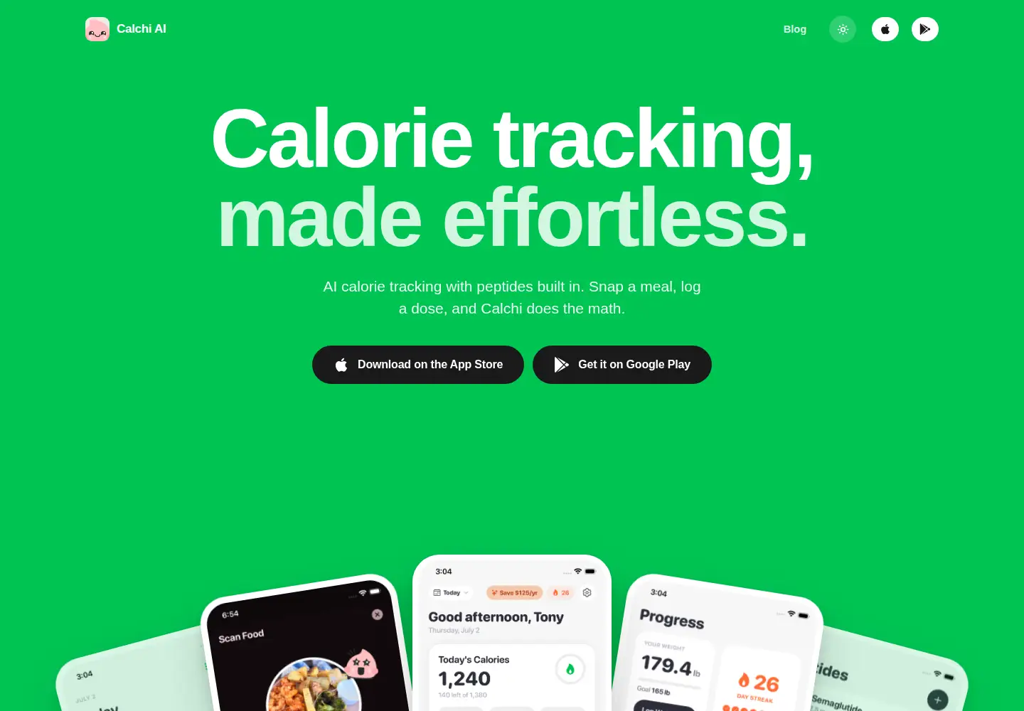 Captured homepage of trymochi.app in the current scan