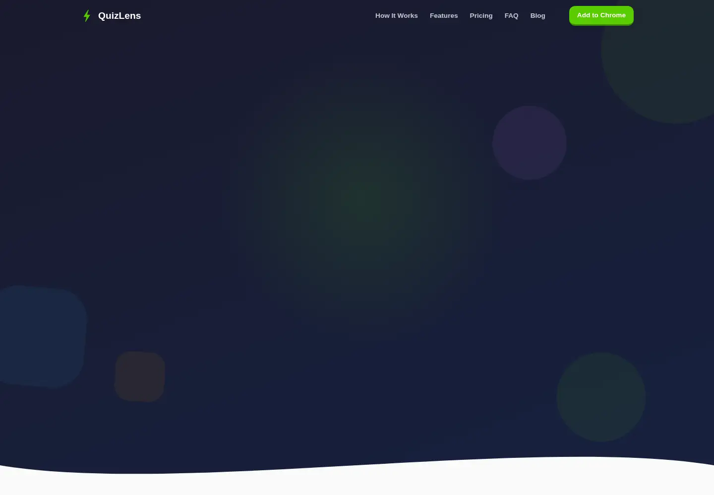 Captured homepage of tryquizlen.app in the current scan