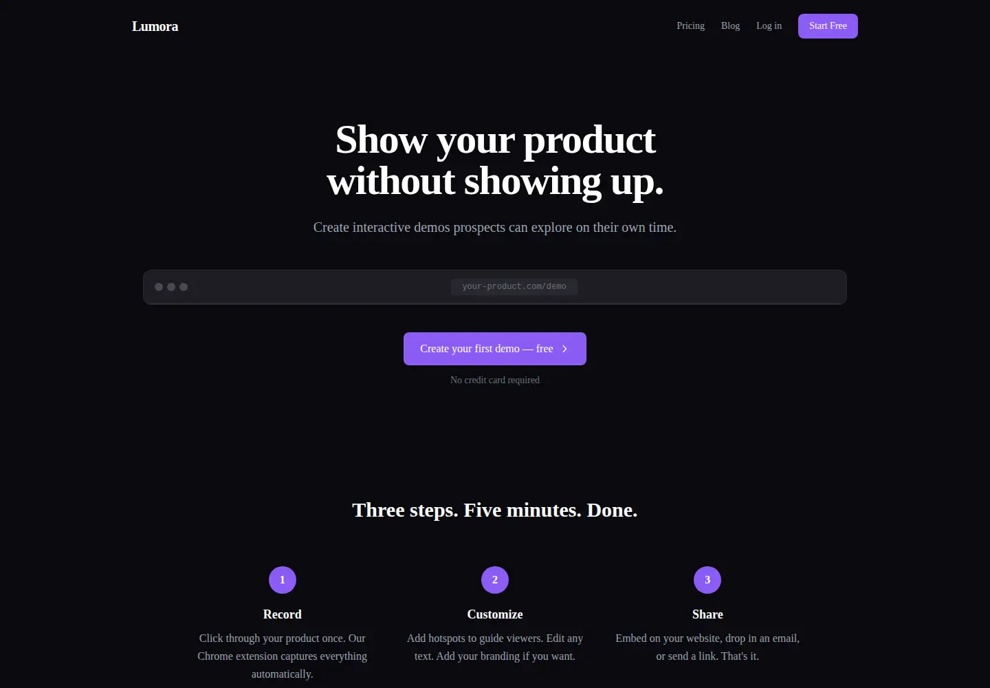 Screenshot of uselumora.app