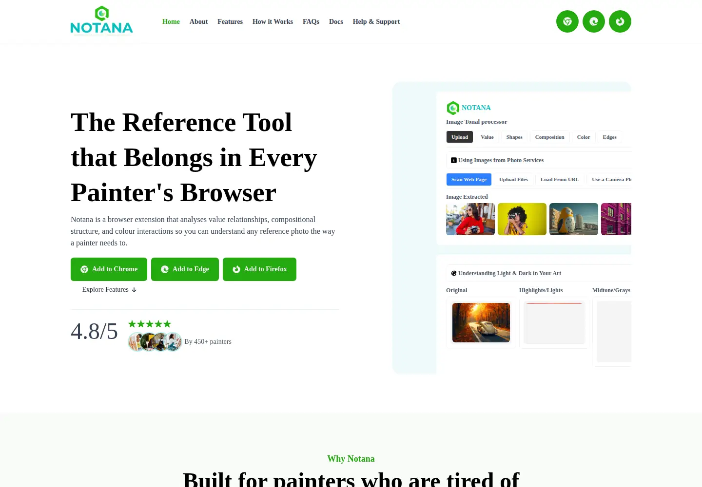 Screenshot of usenotana.app