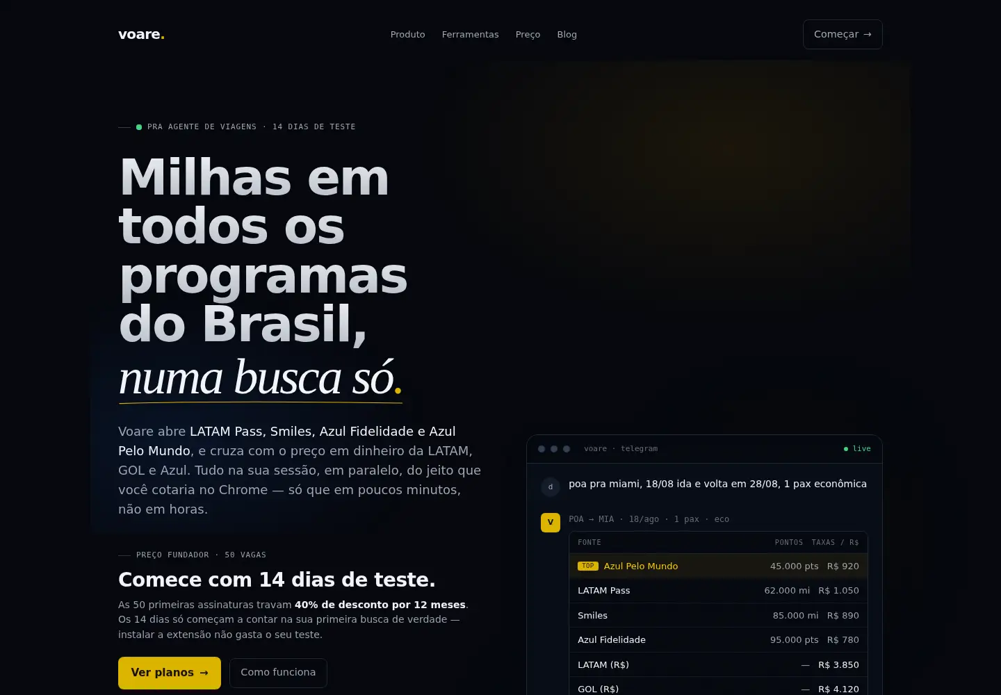 Screenshot of voare.app
