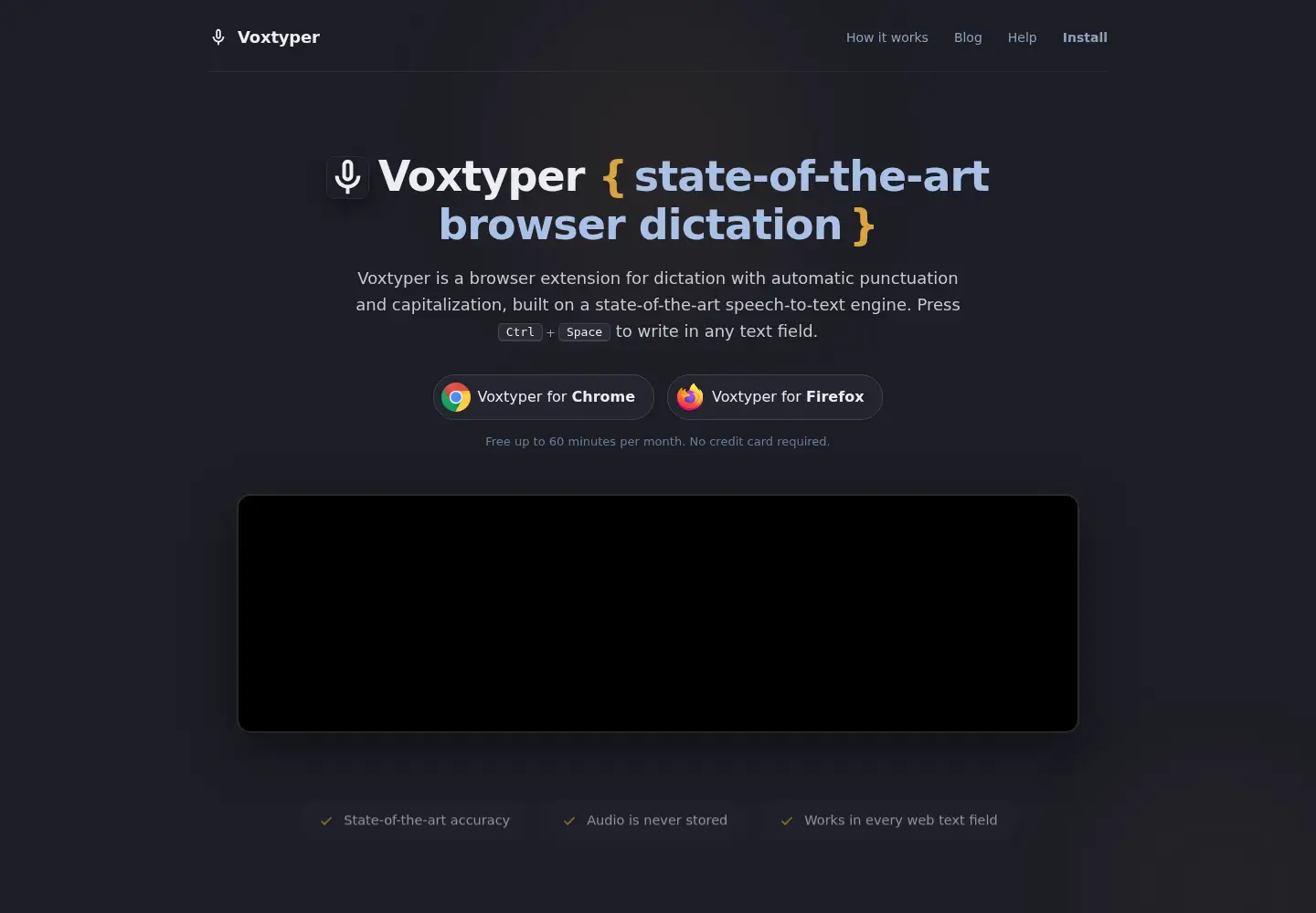 Screenshot of voxtyper.app
