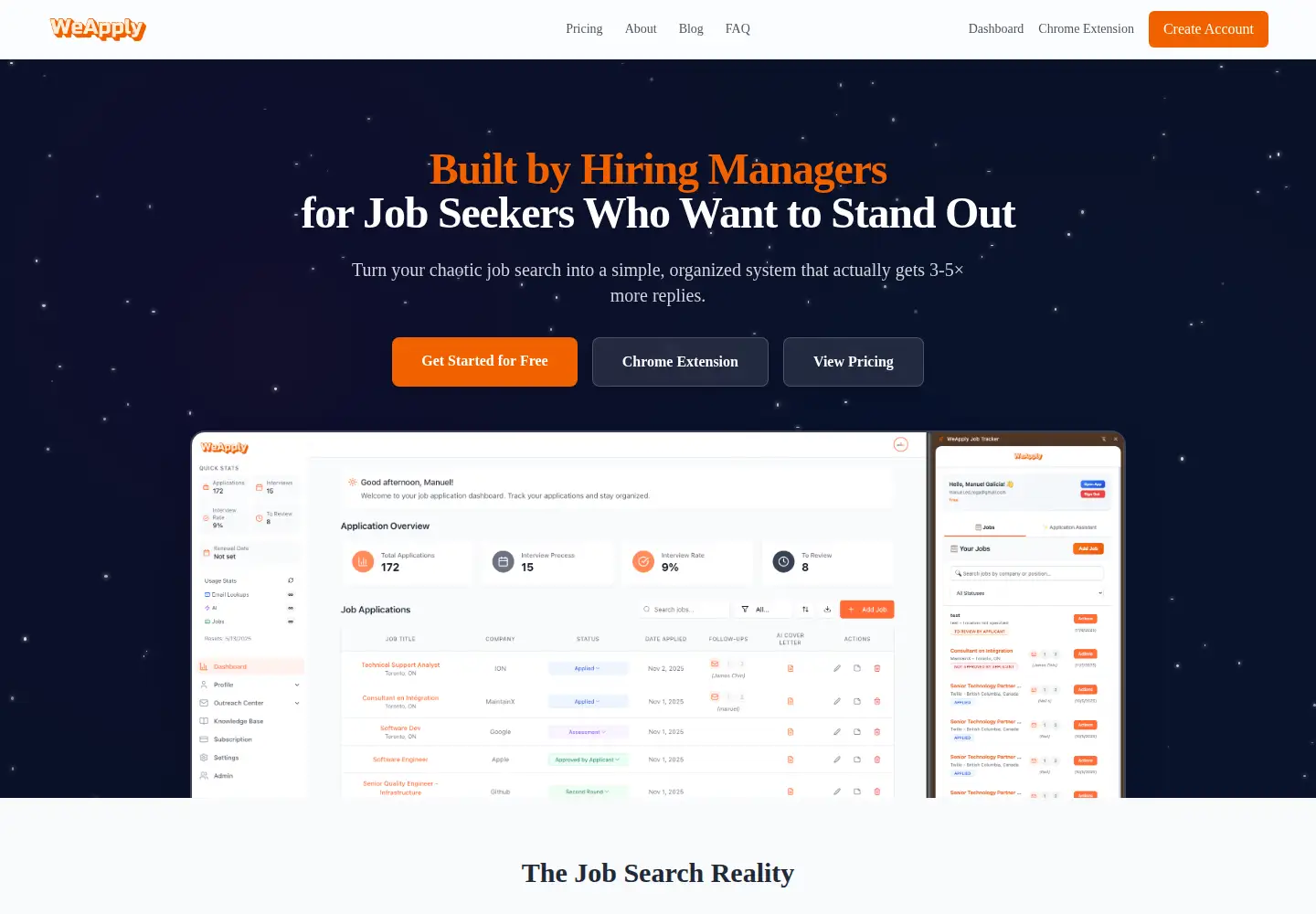 Screenshot of weapply.app