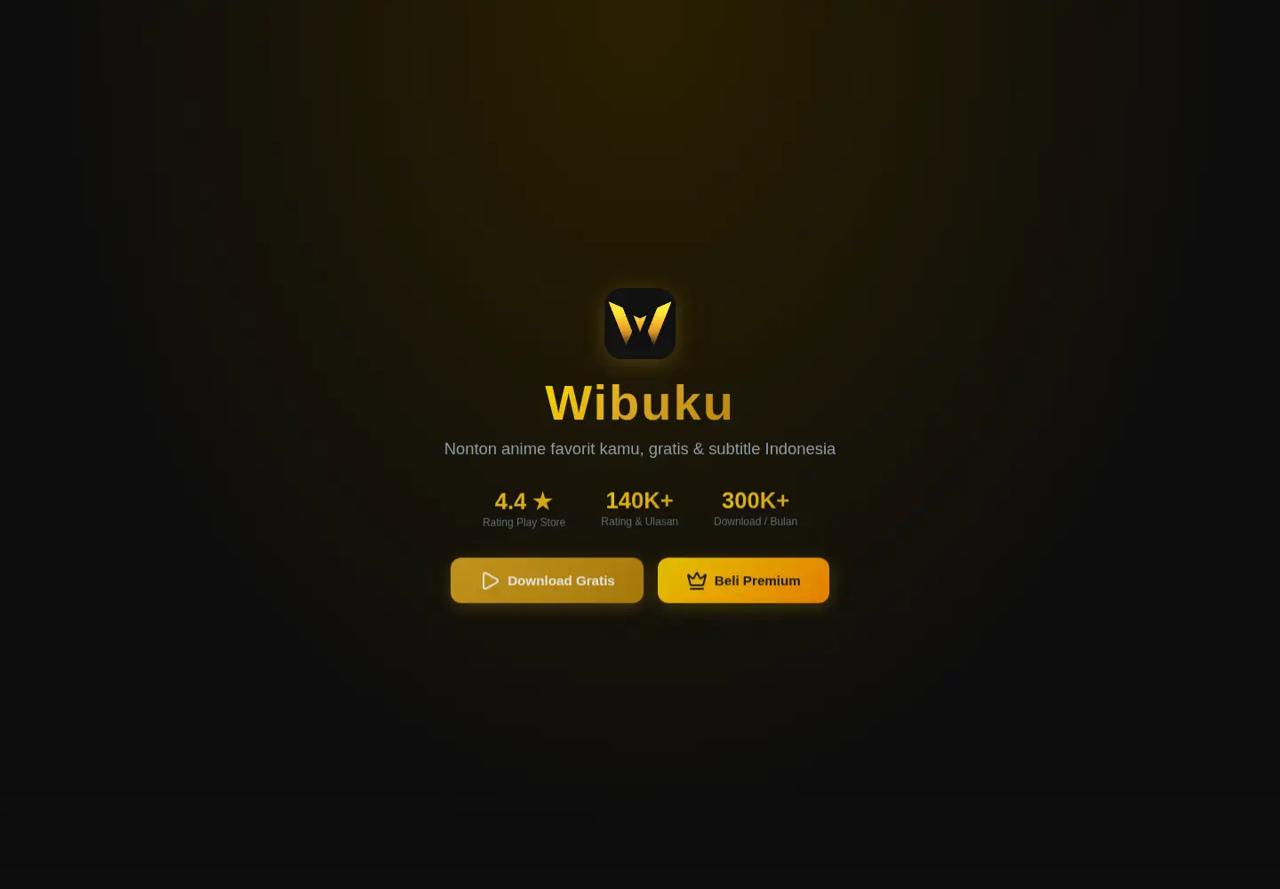 Captured homepage of wibuku.app in the current scan