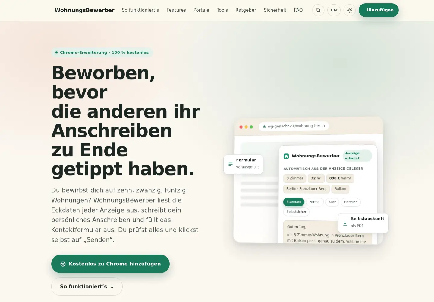Screenshot of wohnungsbewerber.app
