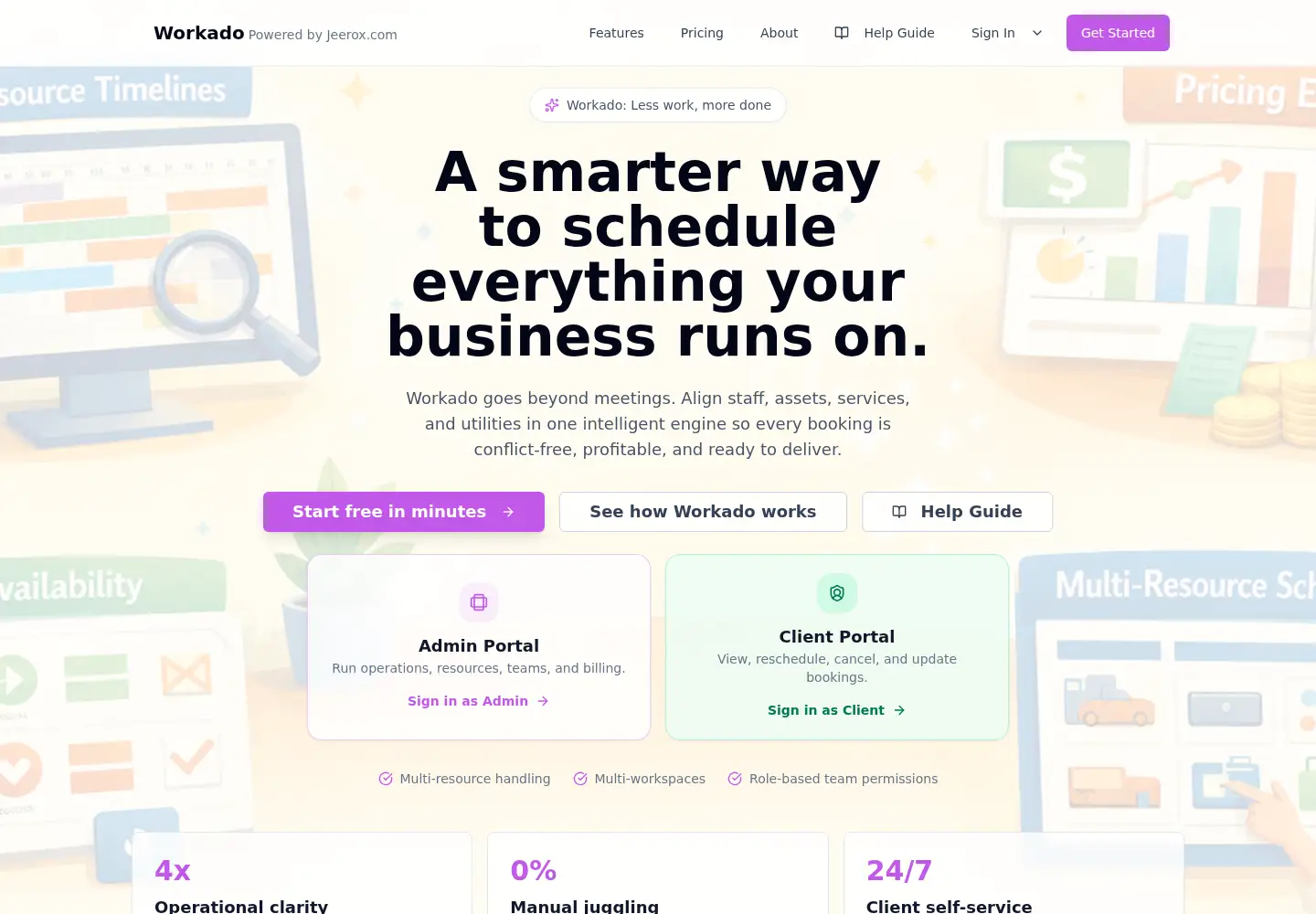 Screenshot of workado.app