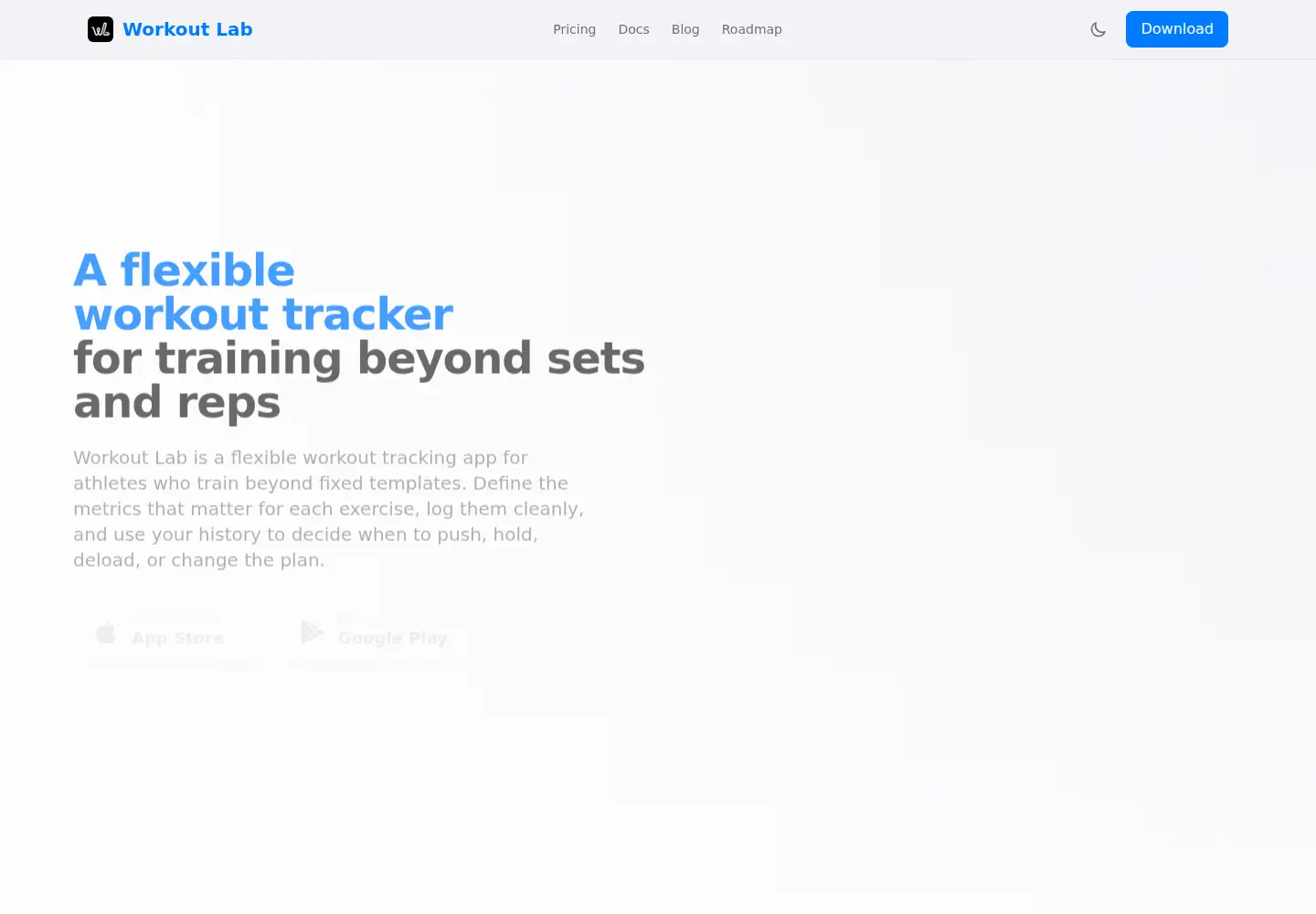 Screenshot of workoutlab.app