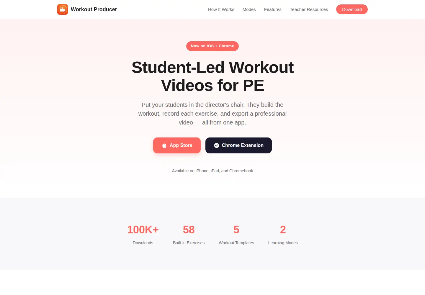 Screenshot of workoutproducer.app