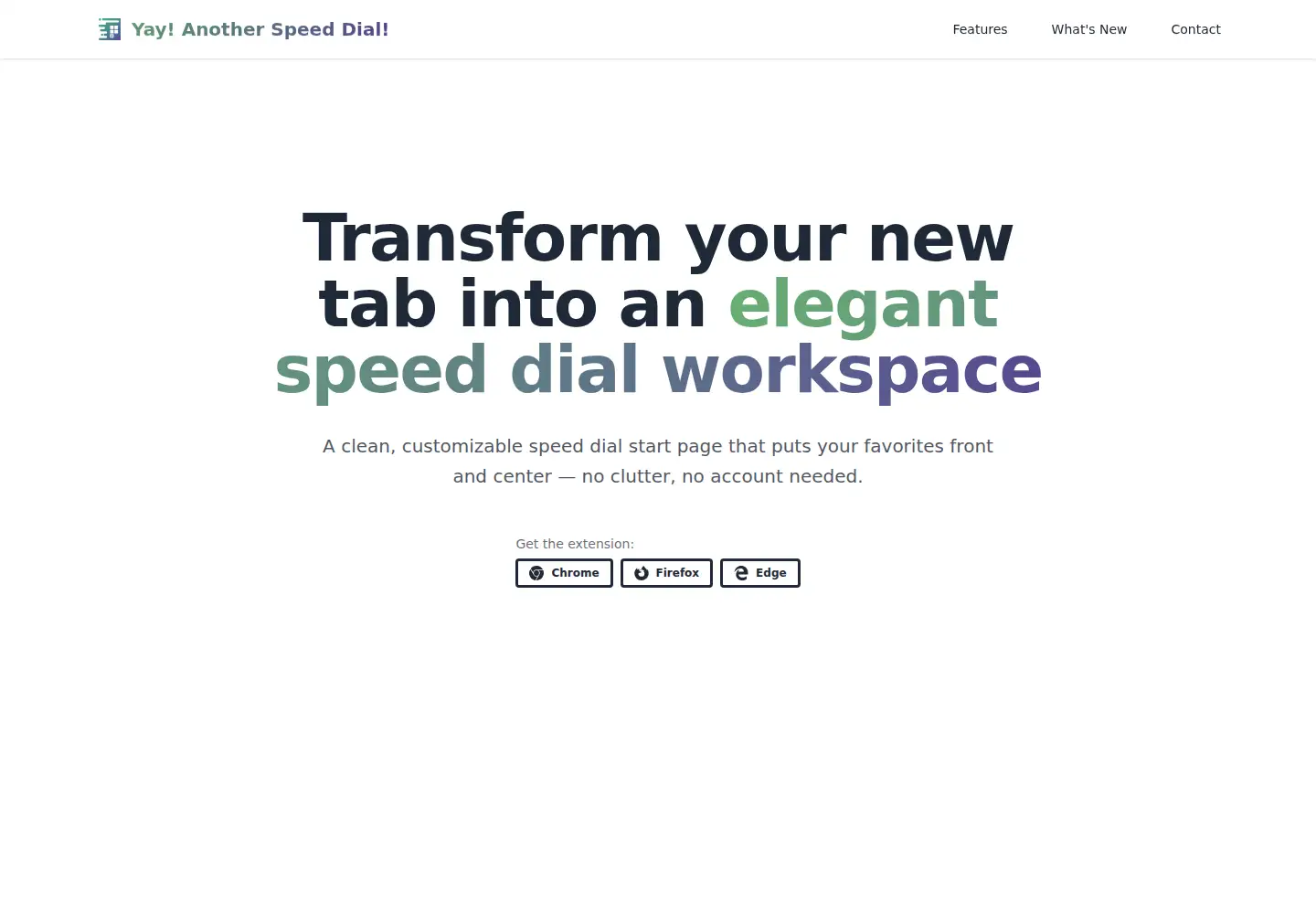 Captured homepage of yayspeeddial.app in the current scan