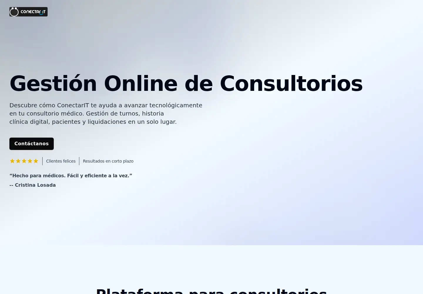Screenshot of conectarit.com.ar
