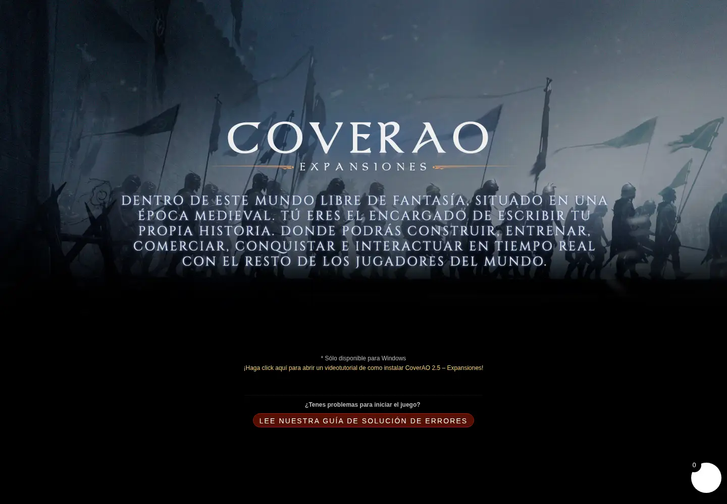 Captured homepage of coverao.com.ar in the current scan