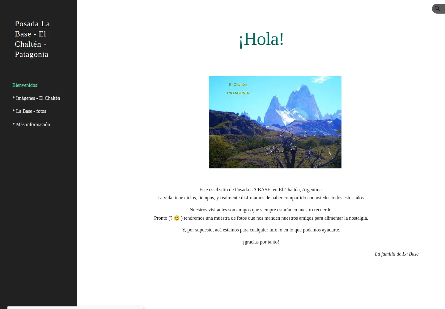 Screenshot of elchaltenpatagonia.com.ar