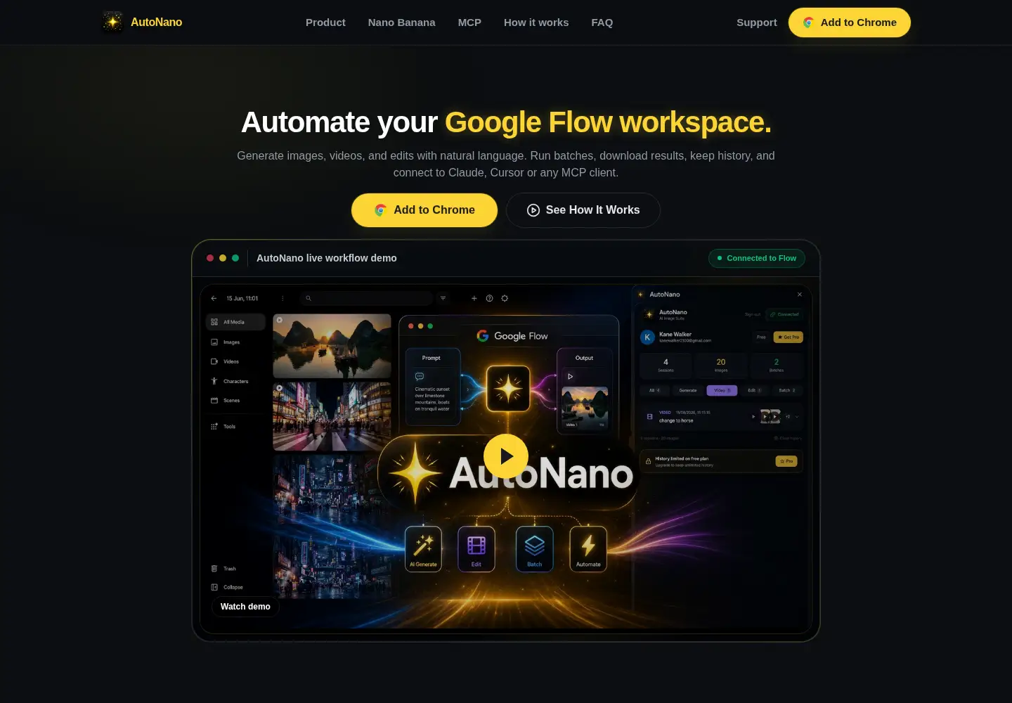 Captured homepage of autonano.art in the current scan