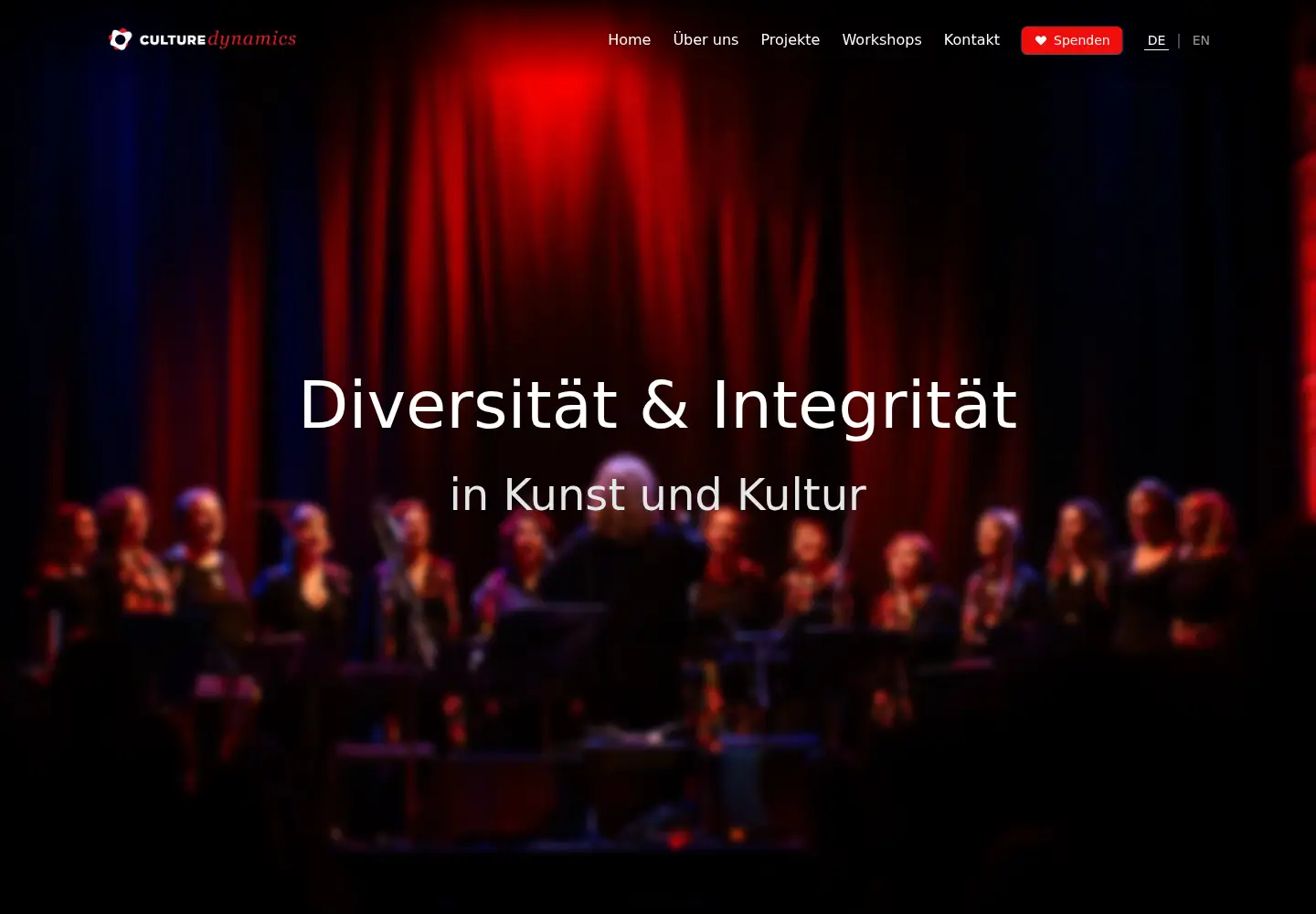 Captured homepage of culture-dynamics.at in the current scan