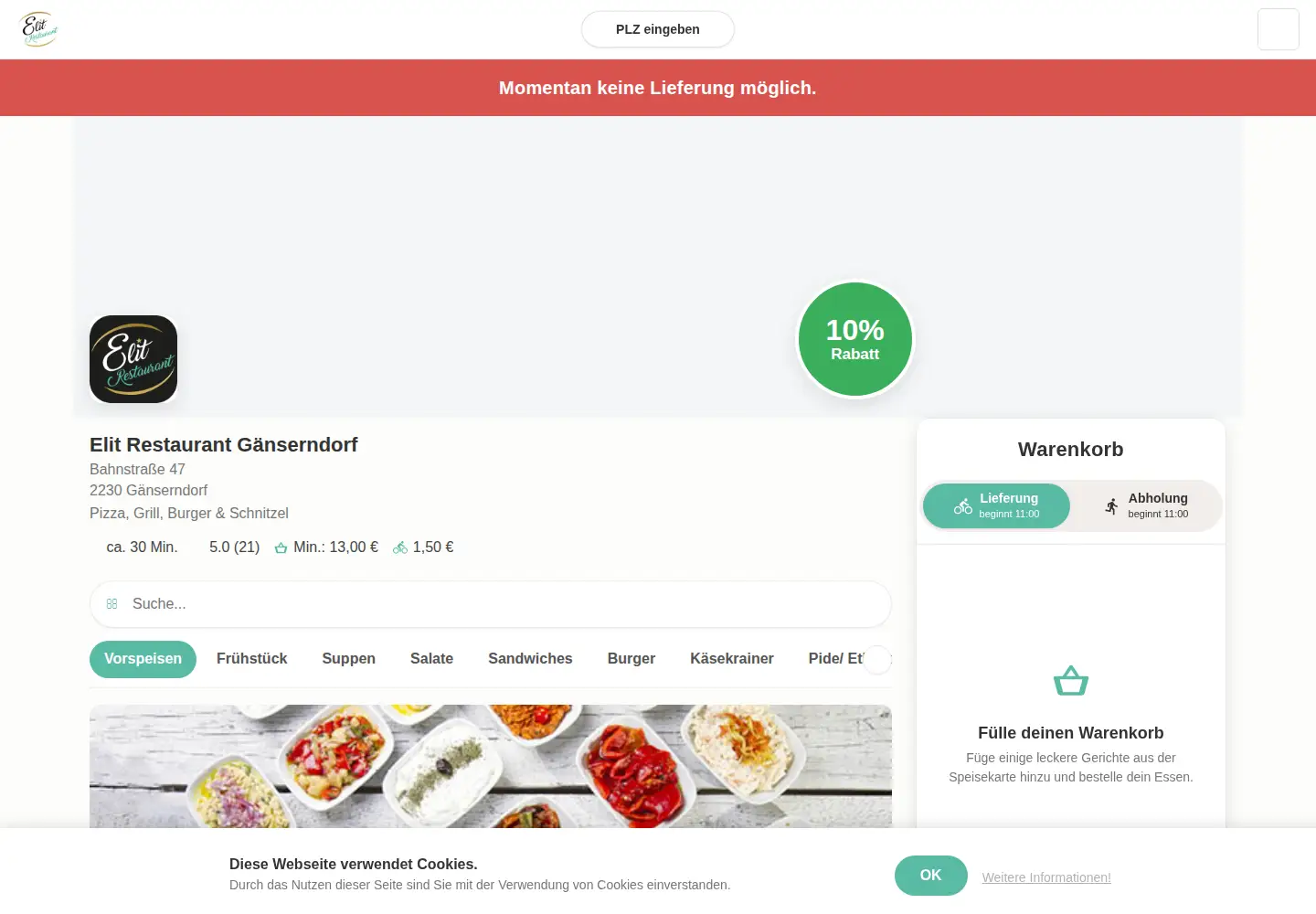 Screenshot of elit-gaenserndorf.at