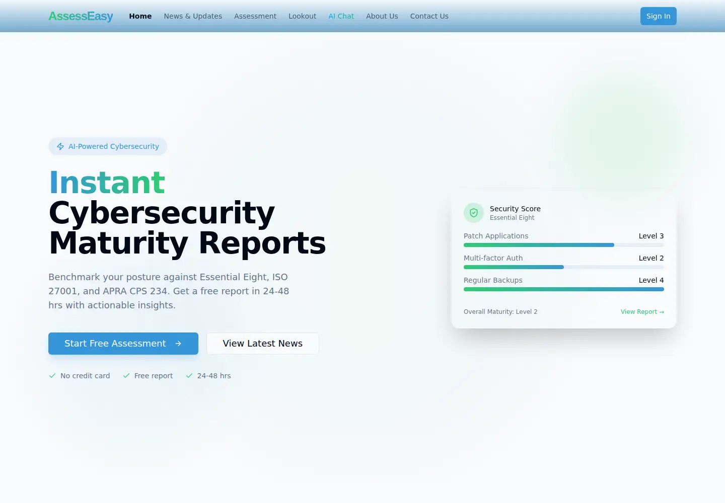 Screenshot of assesseasy.com.au
