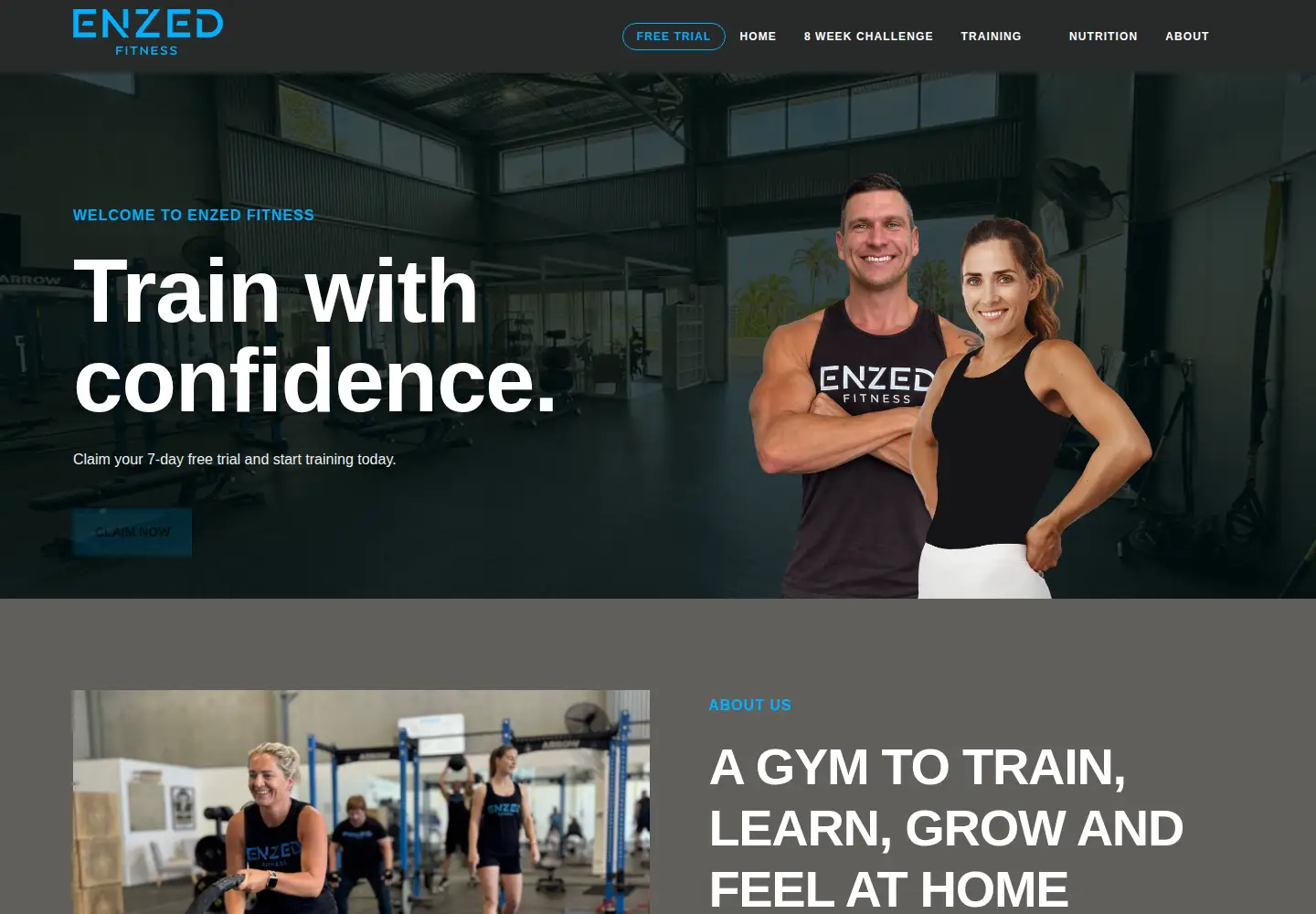 Screenshot of enzedfitness.com.au