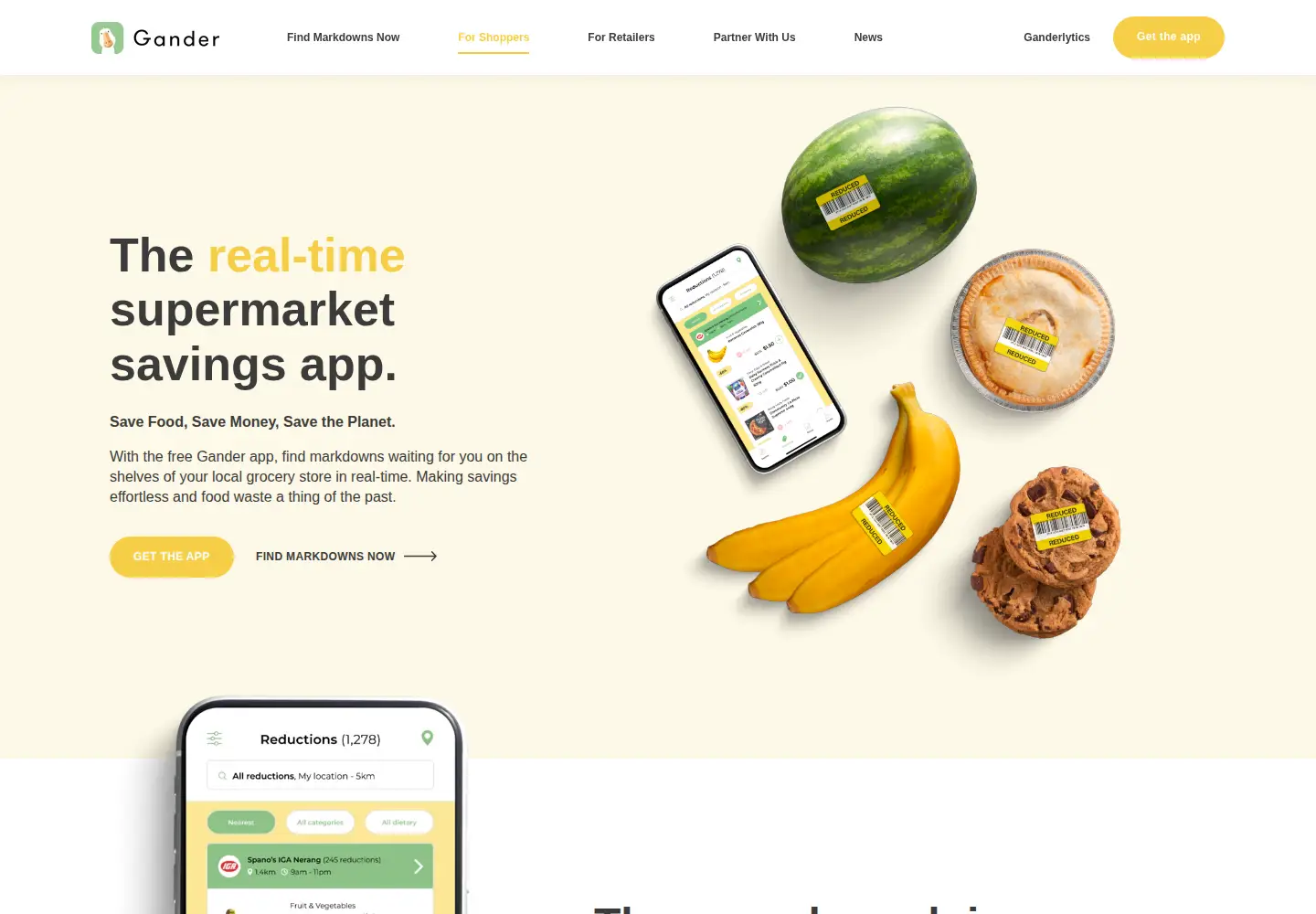 Screenshot of ganderapp.com.au