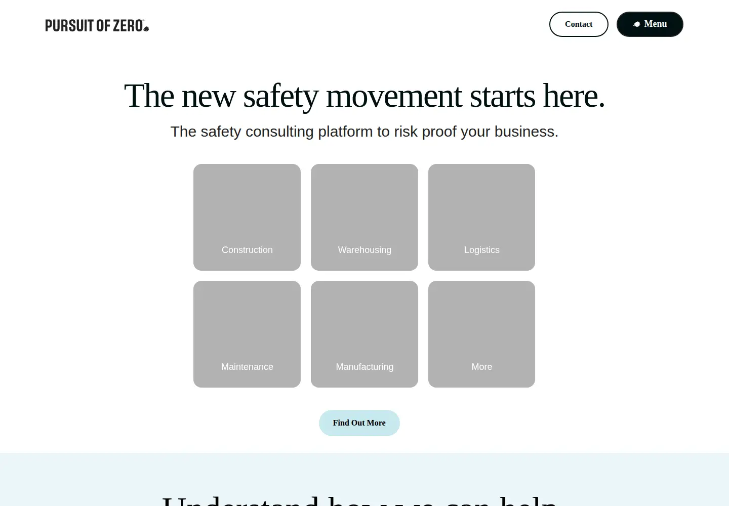 Captured homepage of pursuitofzero.com.au in the current scan