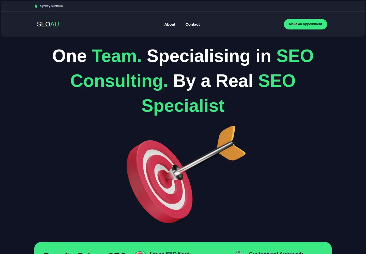 Screenshot of seoau.com.au