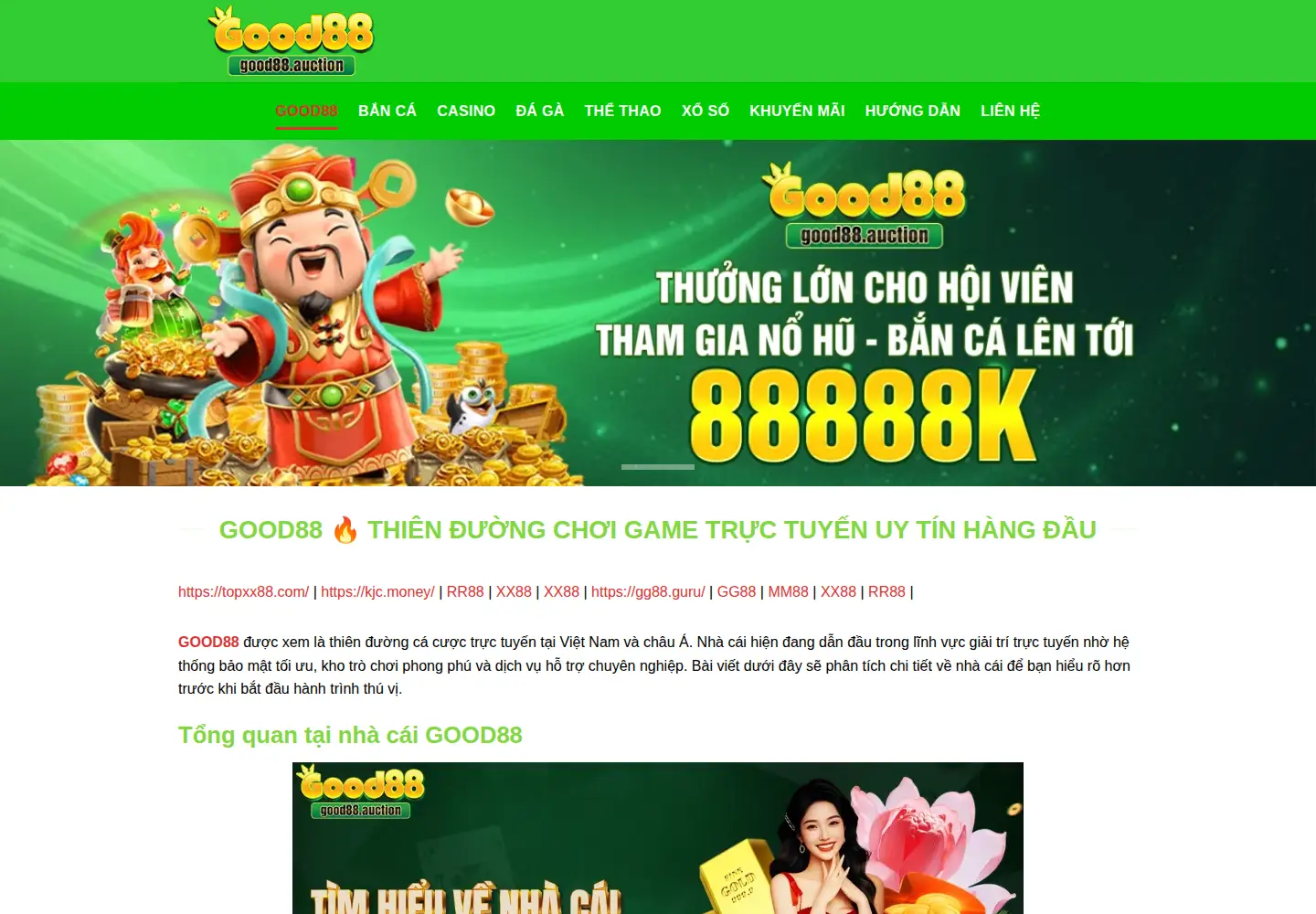 Screenshot of good88.auction