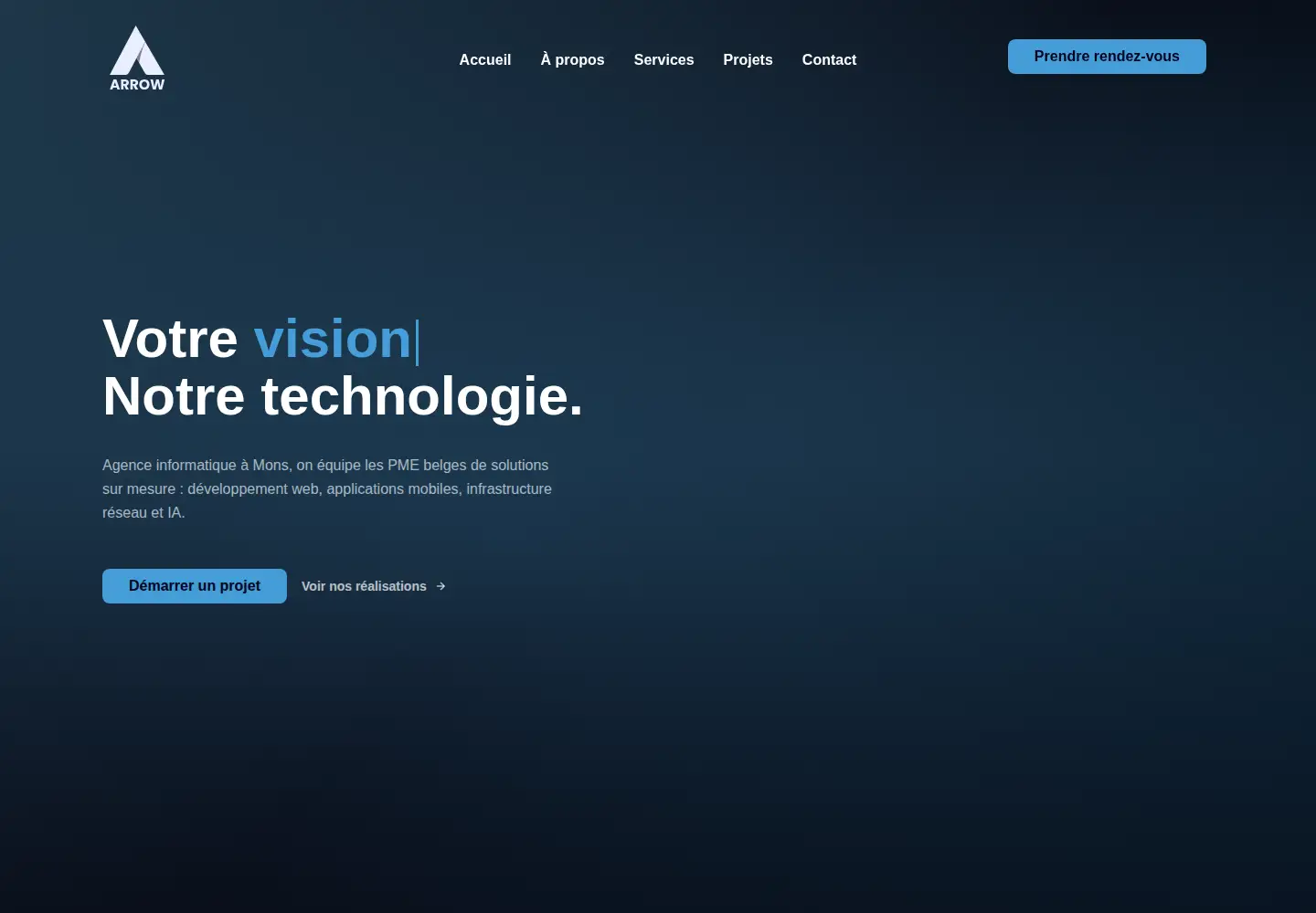 Screenshot of arrow-it.be