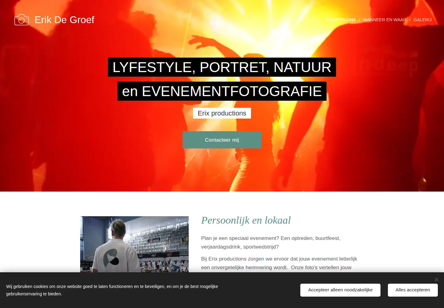 Screenshot of erixproductions.be