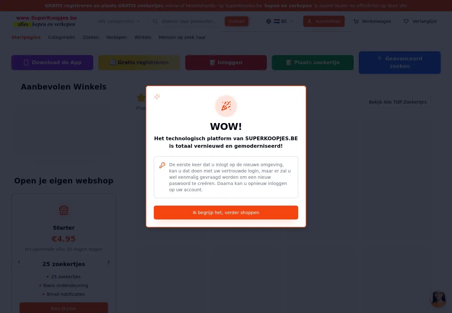 Screenshot of superkoopjes.be