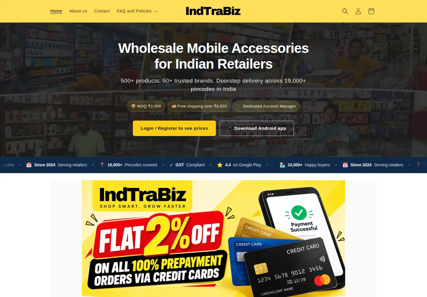 Captured homepage of accxchange.biz in the current scan