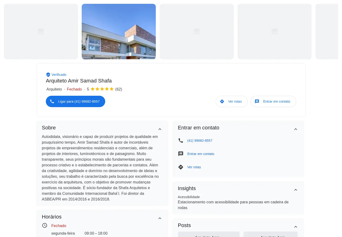 Screenshot of shafa.arq.br